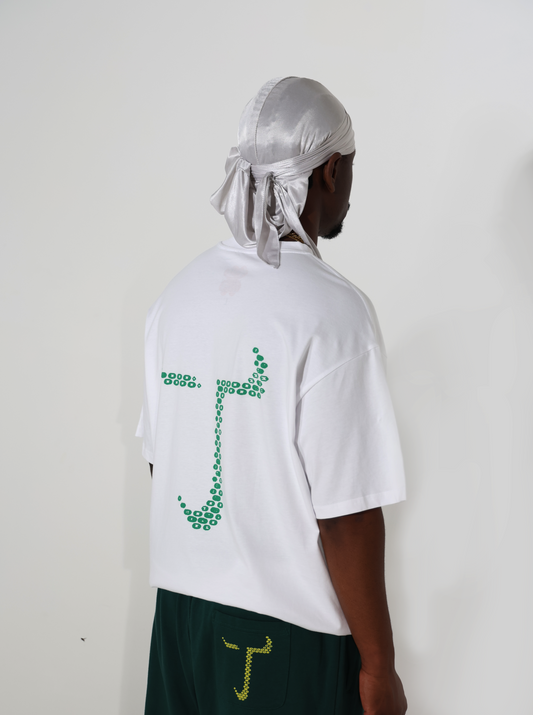 LOGO T-SHIRT  [JADE+WHITE]