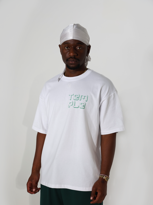 LOGO T-SHIRT  [JADE+WHITE]