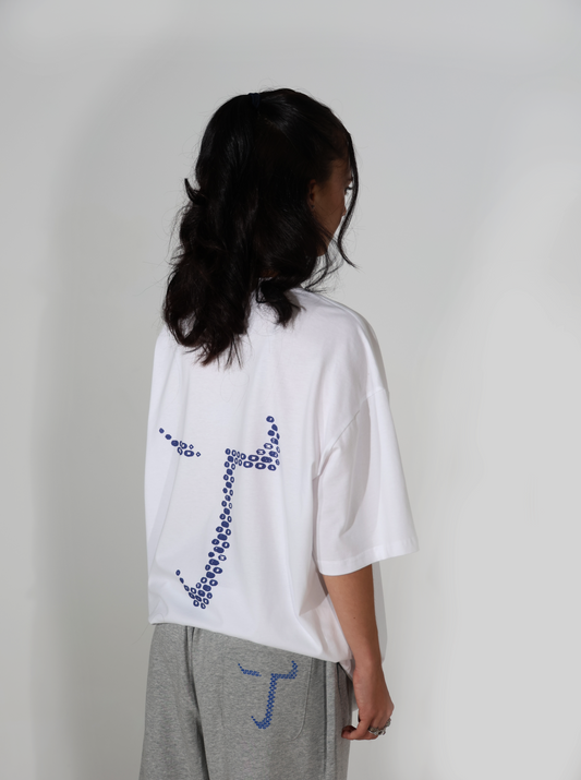 LOGO T-SHIRT  [NAVY+WHITE]