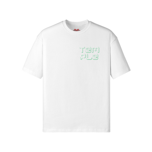LOGO T-SHIRT  [JADE+WHITE]