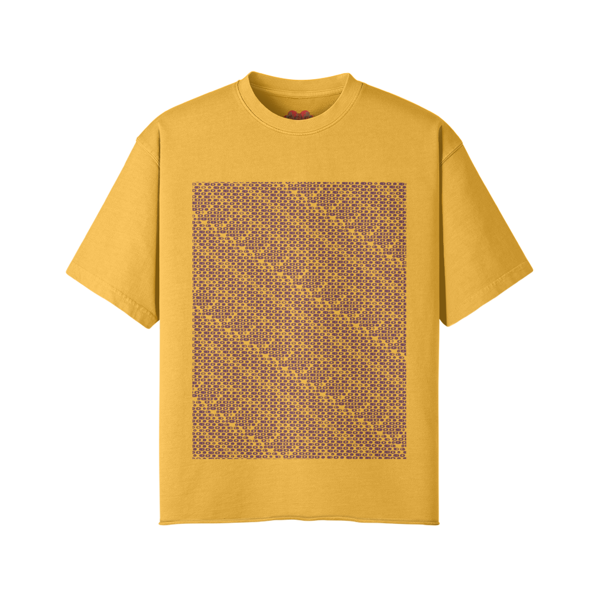 MONOGRAM T-SHIRT [EGGPLANT+YELLOW]